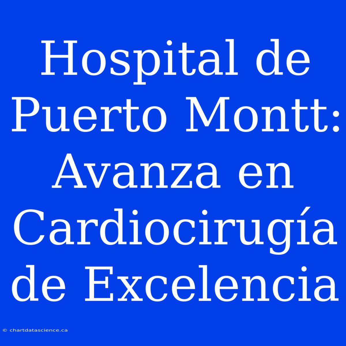 Hospital De Puerto Montt: Avanza En Cardiocirugía De Excelencia