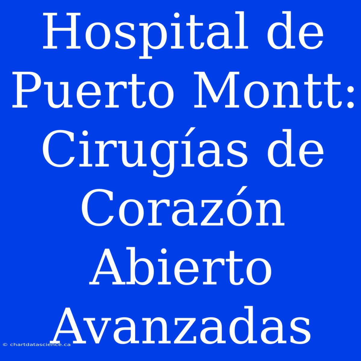 Hospital De Puerto Montt: Cirugías De Corazón Abierto Avanzadas