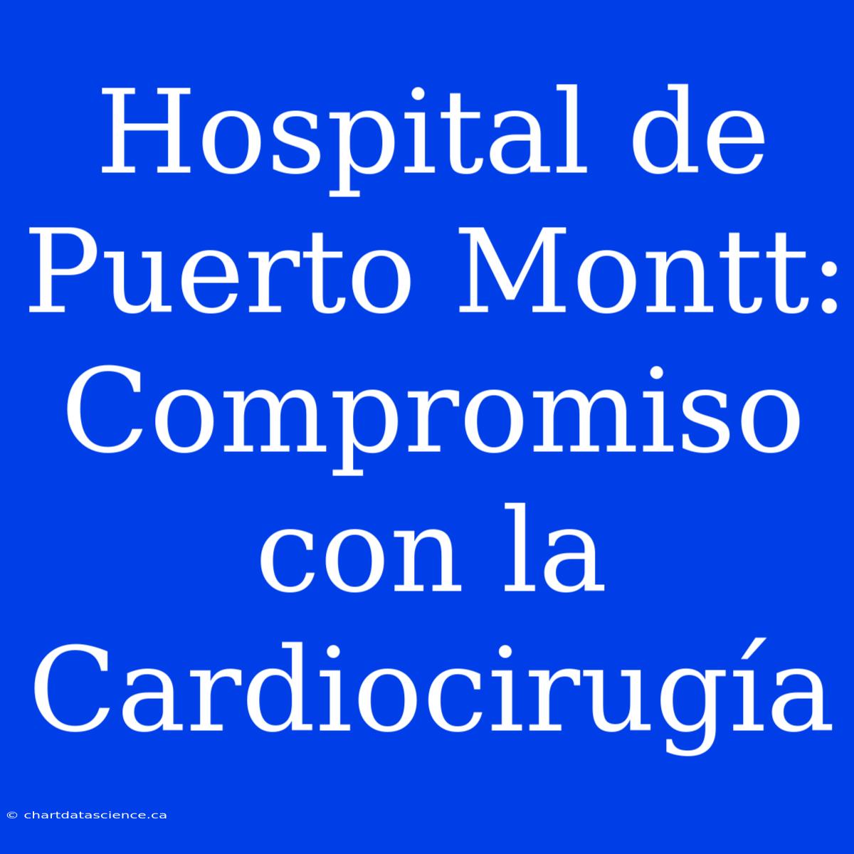 Hospital De Puerto Montt:  Compromiso Con La Cardiocirugía