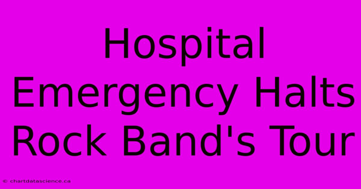 Hospital Emergency Halts Rock Band's Tour