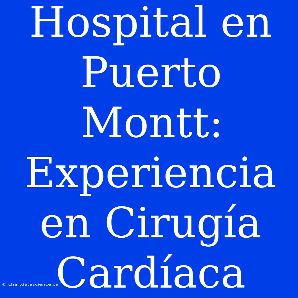 Hospital En Puerto Montt: Experiencia En Cirugía Cardíaca