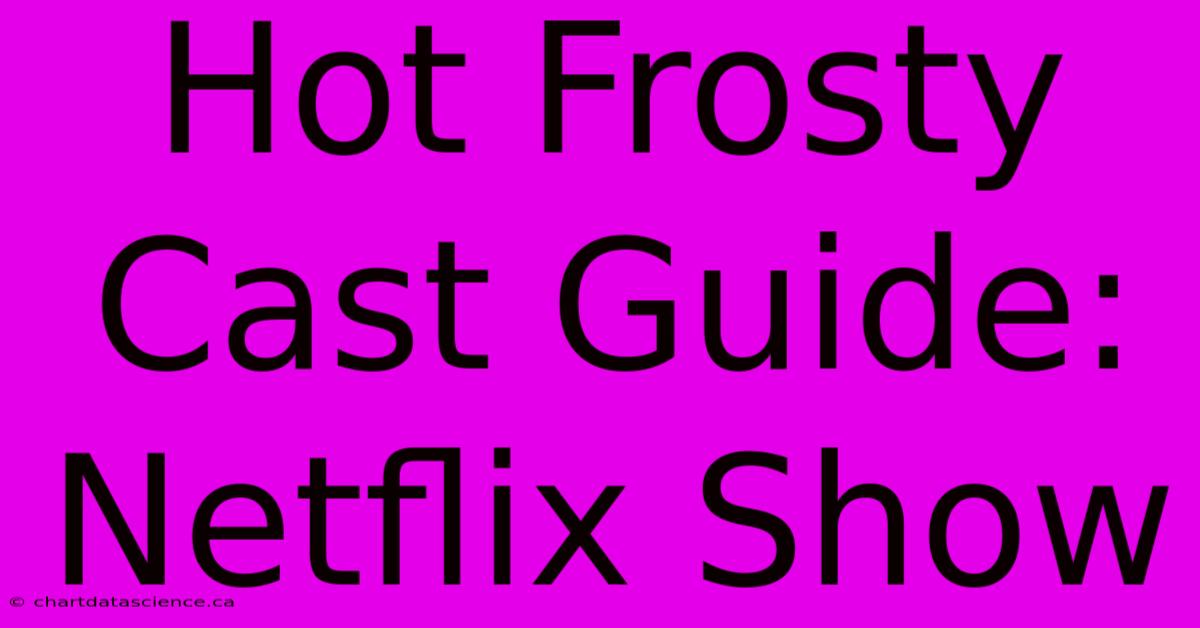 Hot Frosty Cast Guide: Netflix Show