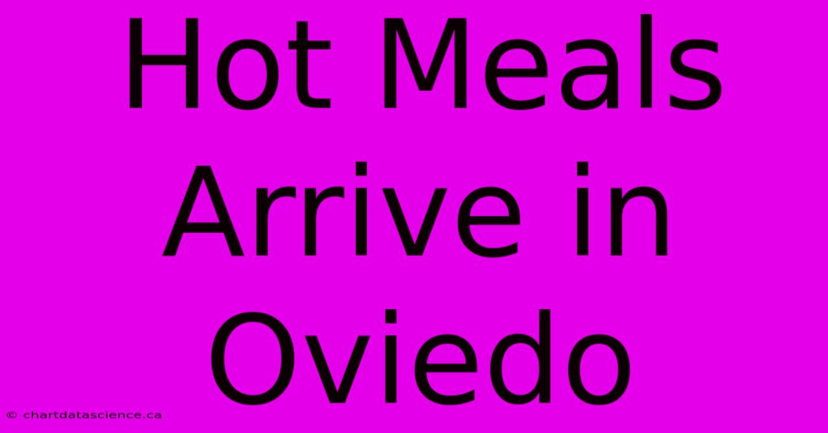 Hot Meals Arrive In Oviedo