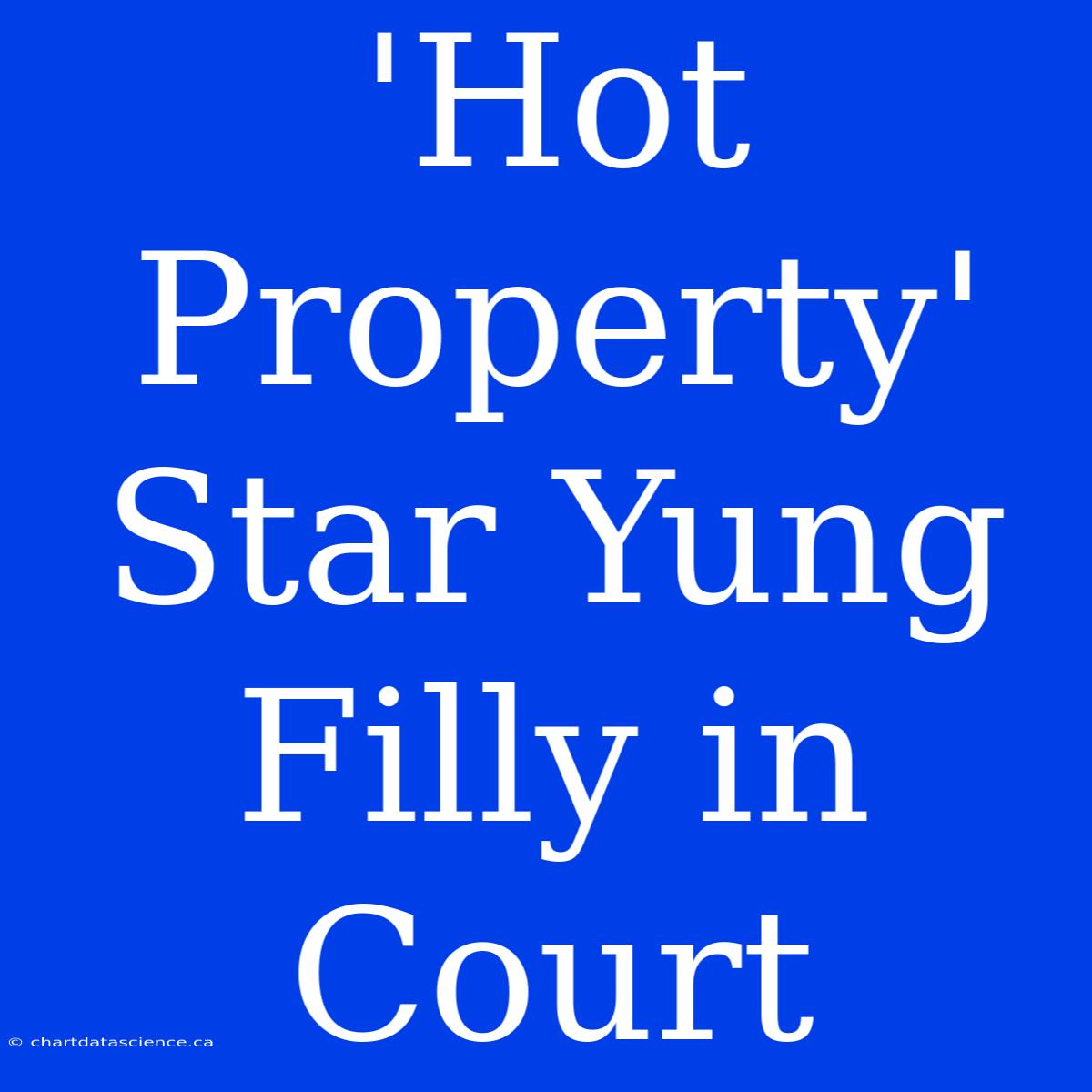 'Hot Property' Star Yung Filly In Court