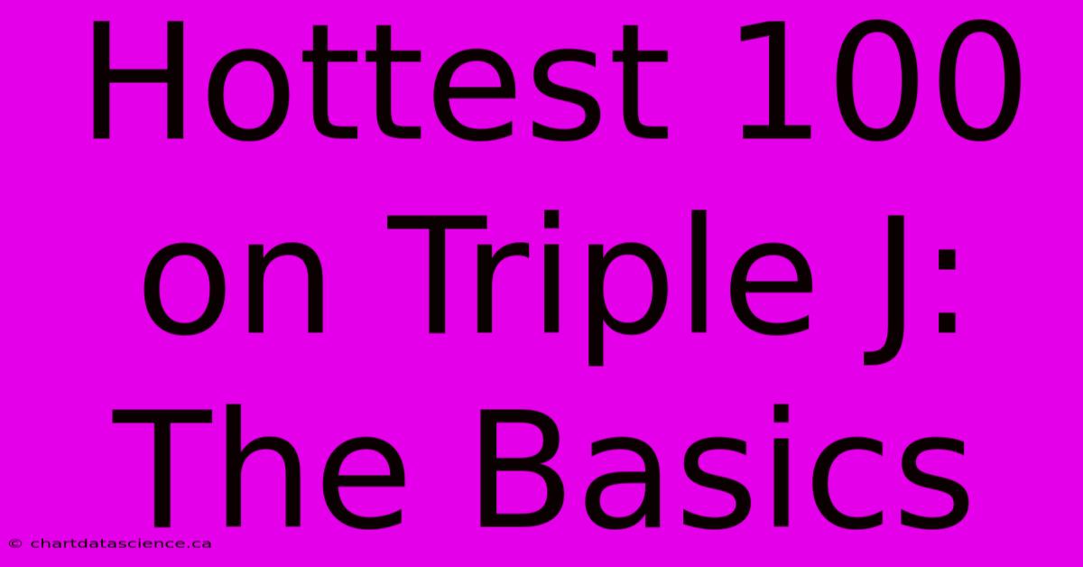 Hottest 100 On Triple J: The Basics