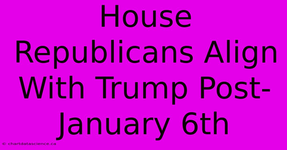 House Republicans Align With Trump Post-January 6th