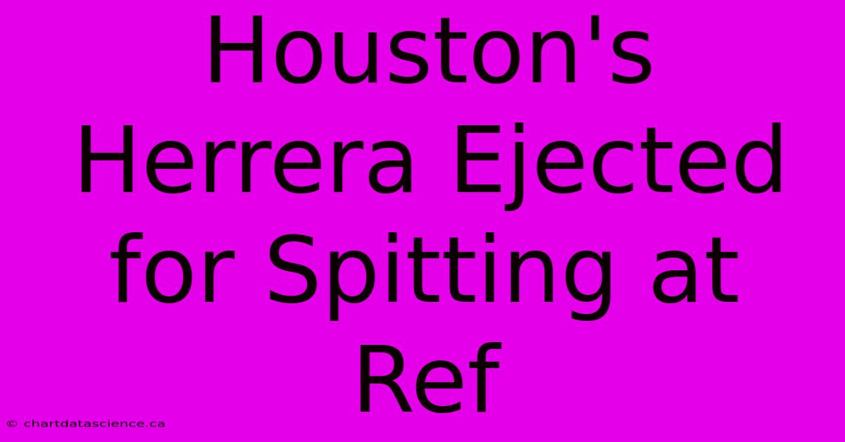 Houston's Herrera Ejected For Spitting At Ref