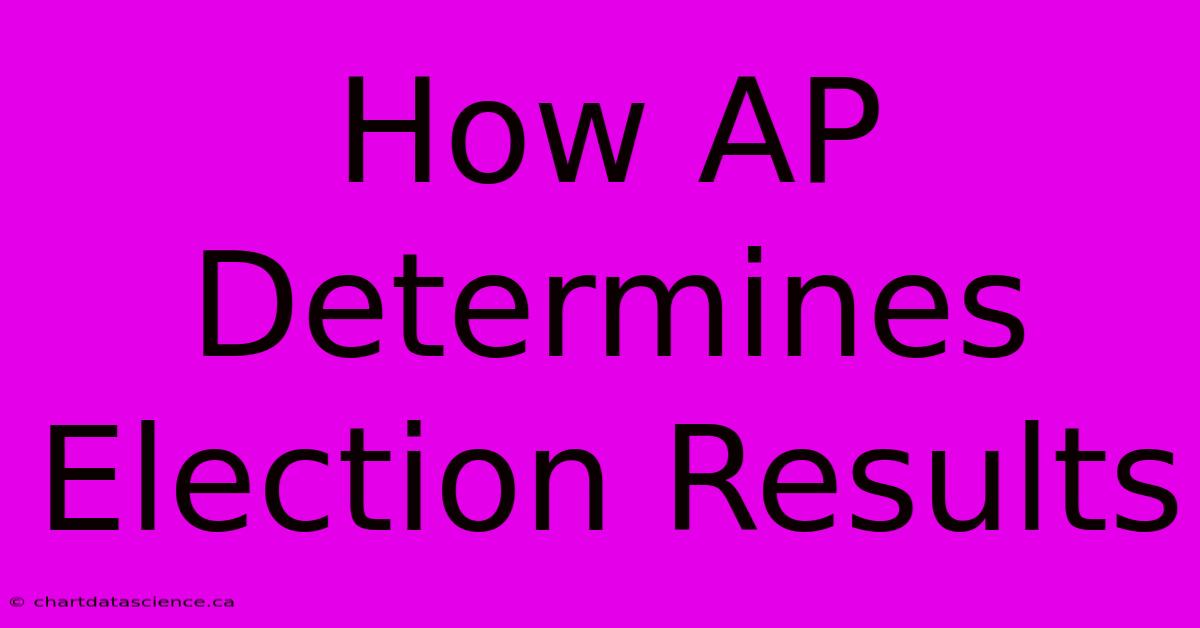 How AP Determines Election Results