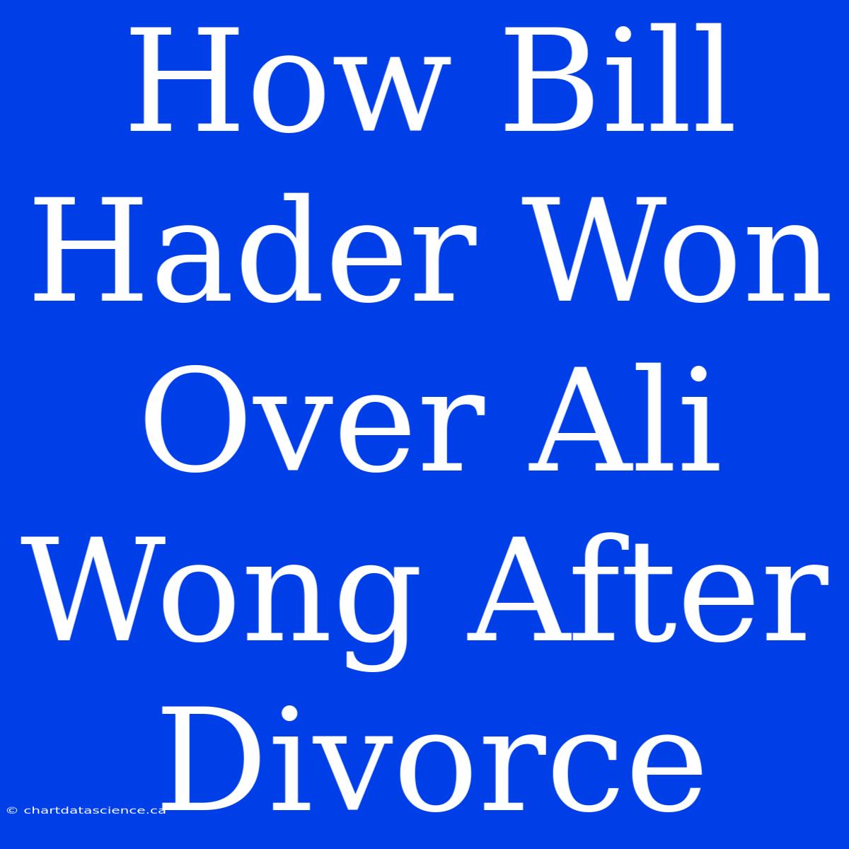 How Bill Hader Won Over Ali Wong After Divorce