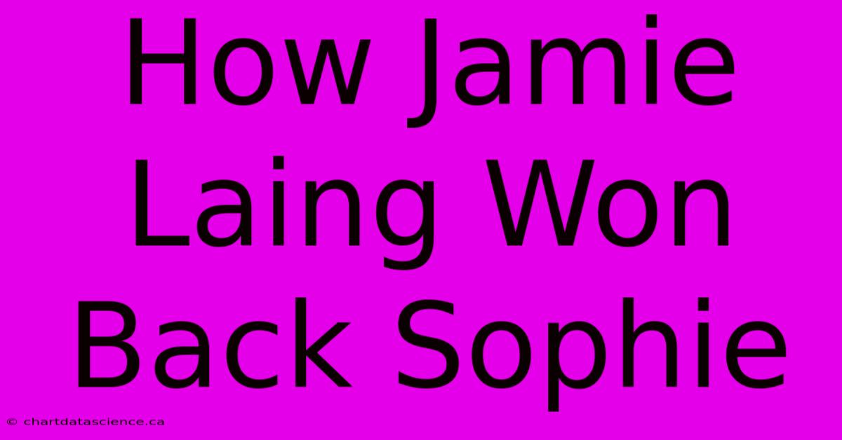 How Jamie Laing Won Back Sophie