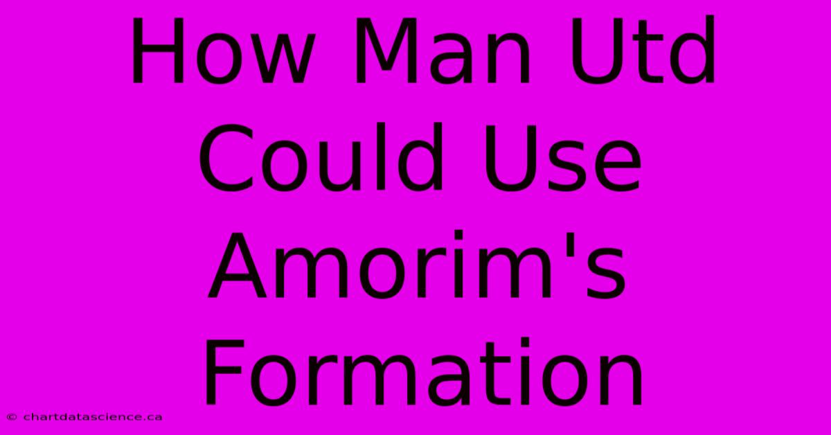 How Man Utd Could Use Amorim's Formation