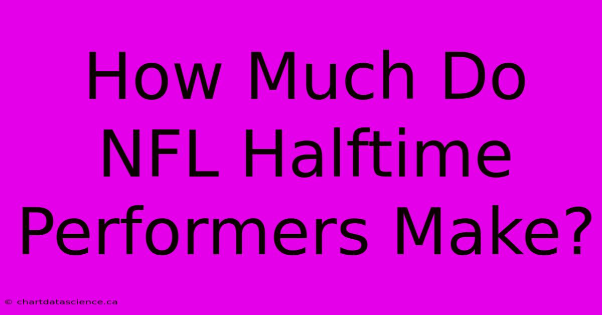 How Much Do NFL Halftime Performers Make?