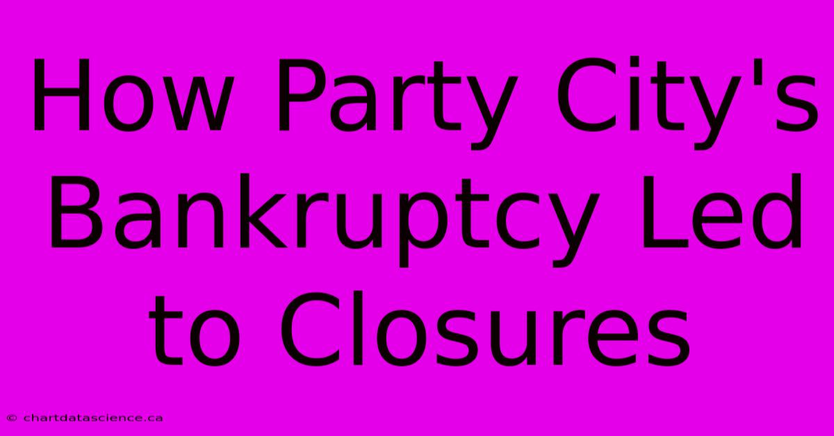 How Party City's Bankruptcy Led To Closures