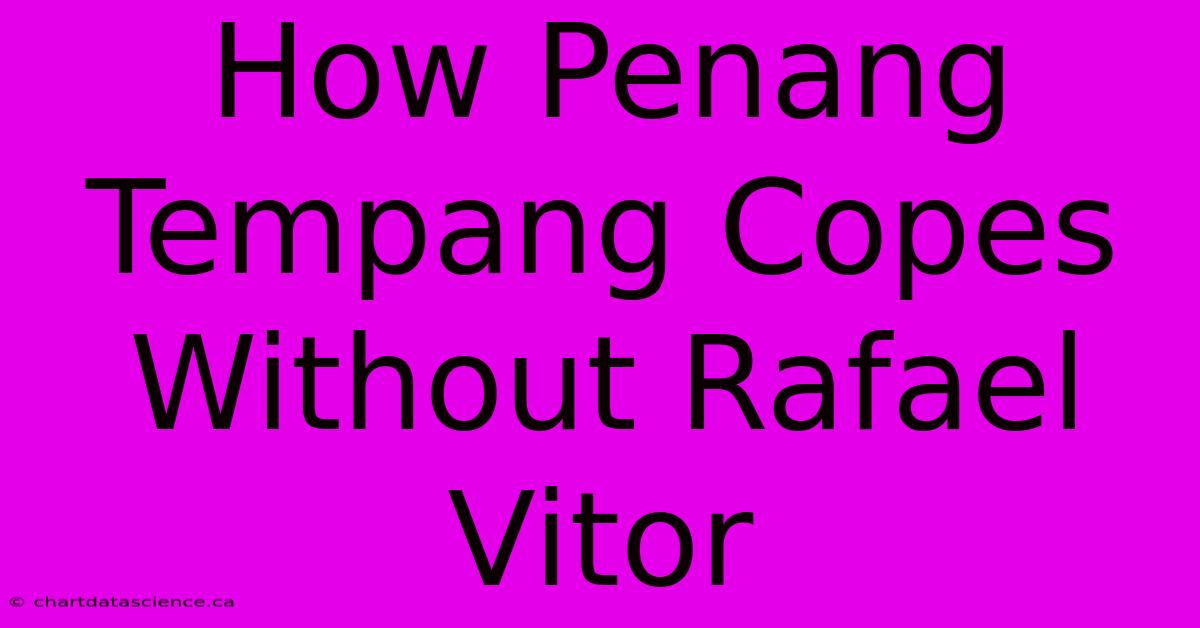 How Penang Tempang Copes Without Rafael Vitor