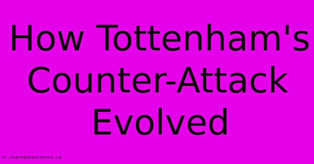 How Tottenham's Counter-Attack Evolved