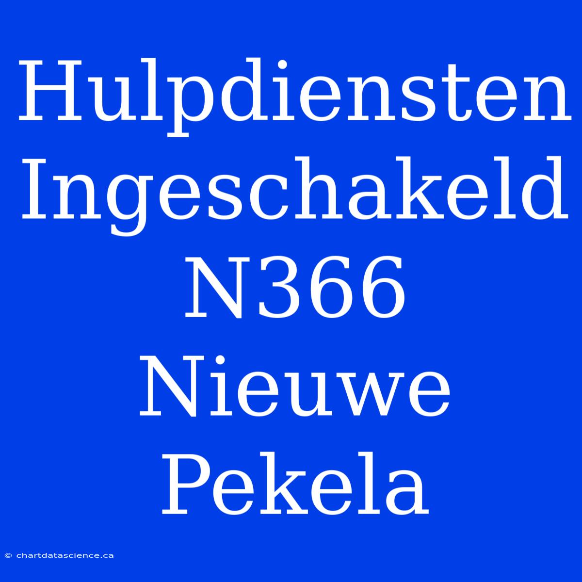 Hulpdiensten Ingeschakeld N366 Nieuwe Pekela