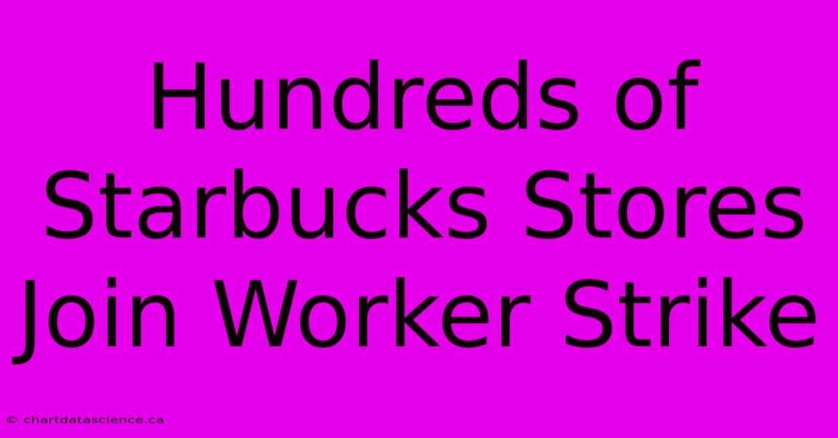 Hundreds Of Starbucks Stores Join Worker Strike