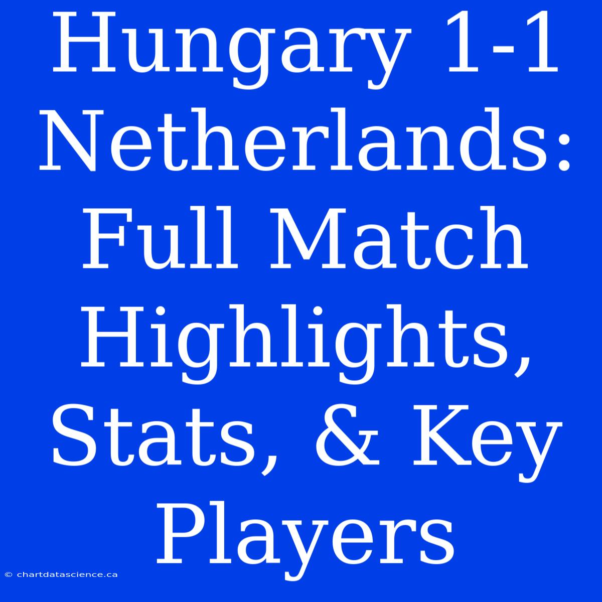 Hungary 1-1 Netherlands: Full Match Highlights, Stats, & Key Players