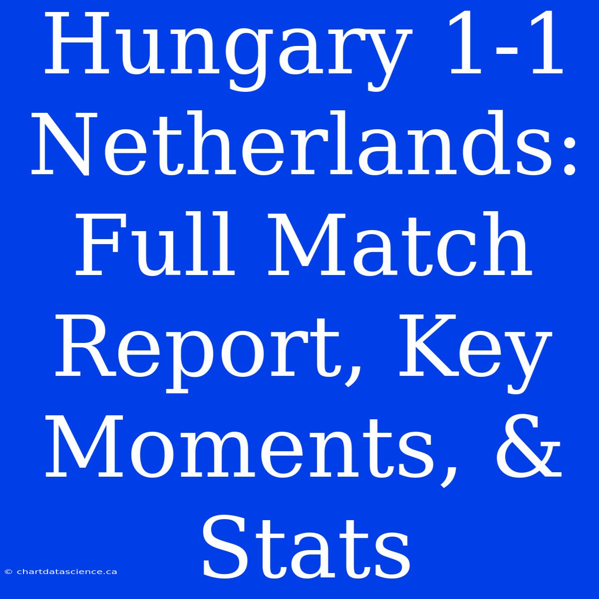 Hungary 1-1 Netherlands: Full Match Report, Key Moments, & Stats