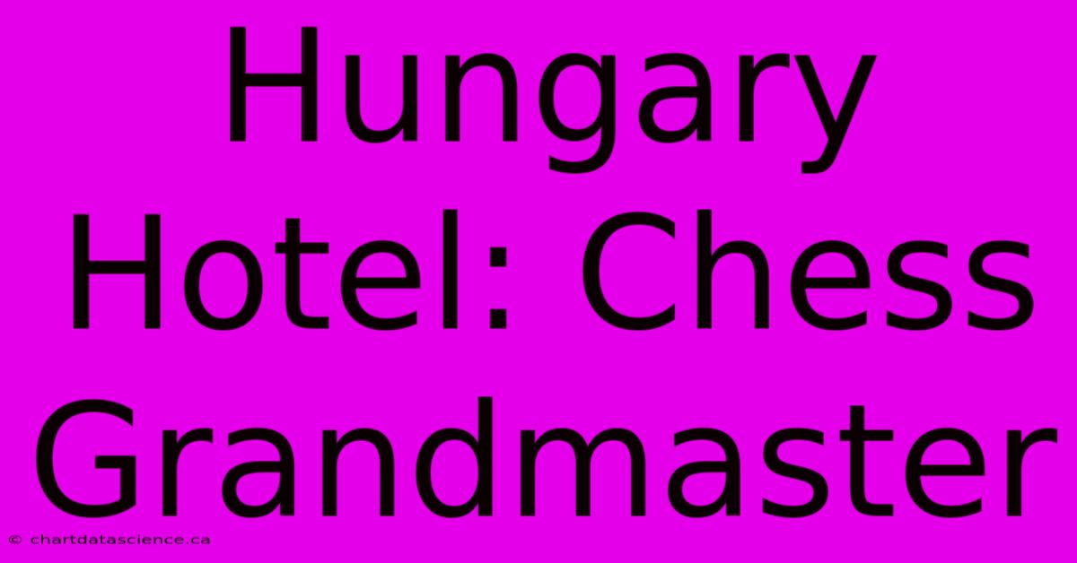 Hungary Hotel: Chess Grandmaster