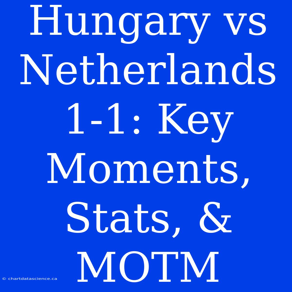 Hungary Vs Netherlands 1-1: Key Moments, Stats, & MOTM