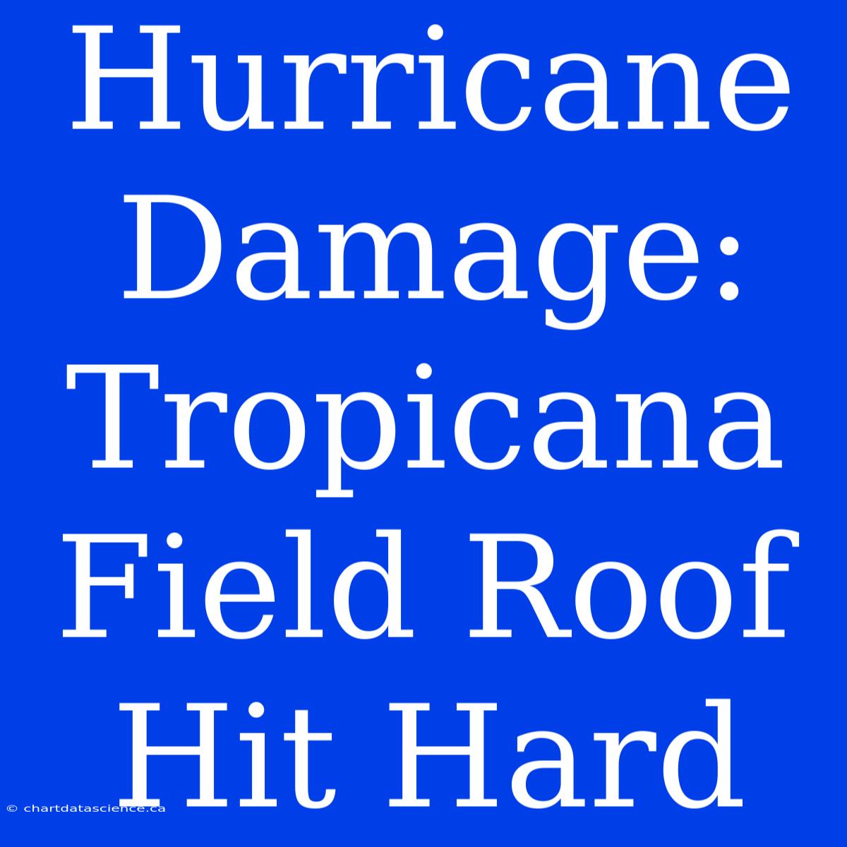 Hurricane Damage: Tropicana Field Roof Hit Hard