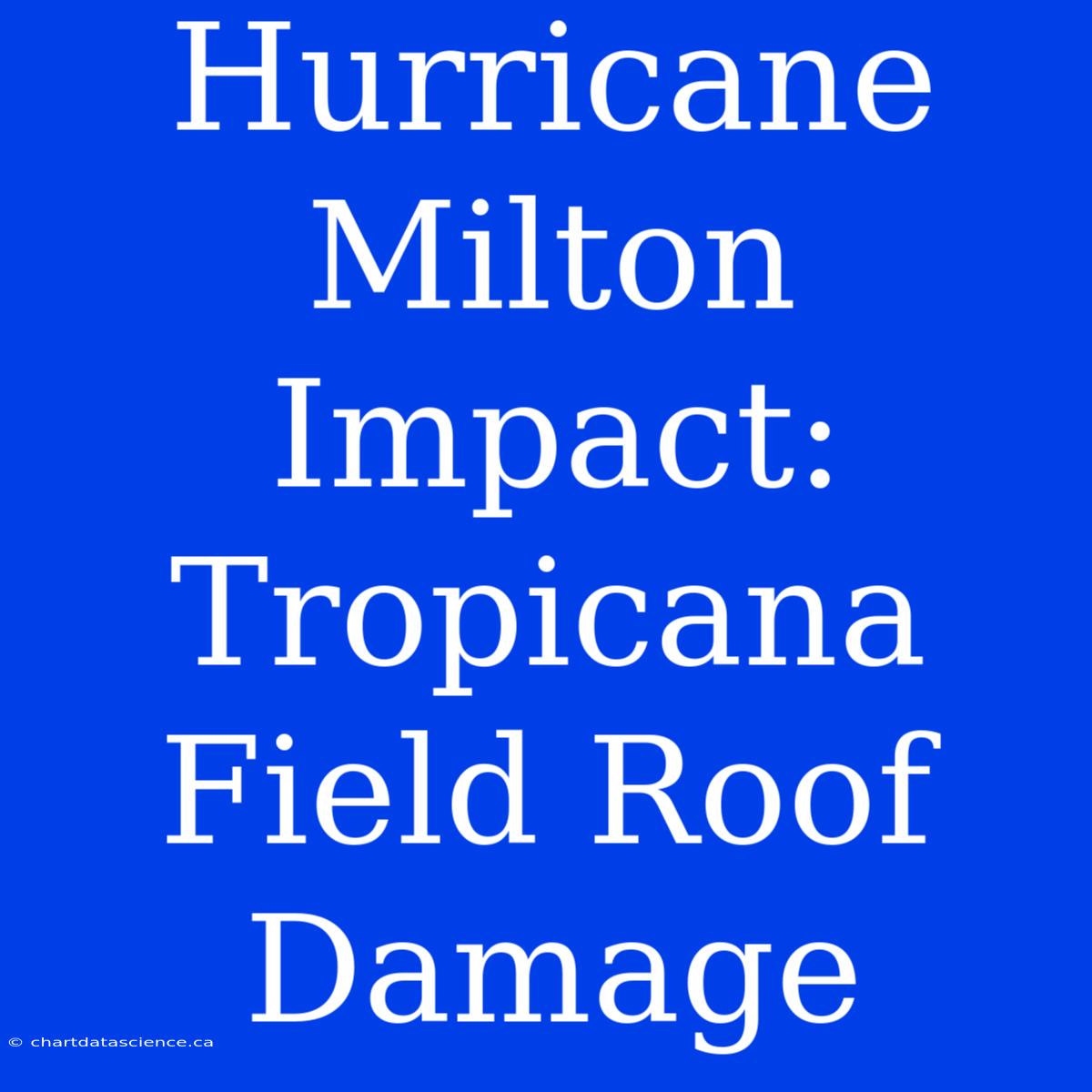 Hurricane Milton Impact: Tropicana Field Roof Damage