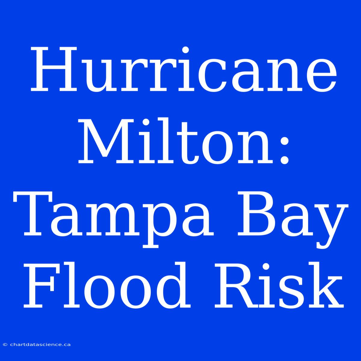 Hurricane Milton: Tampa Bay Flood Risk