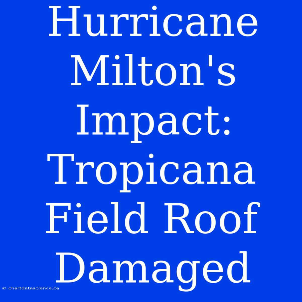 Hurricane Milton's Impact: Tropicana Field Roof Damaged