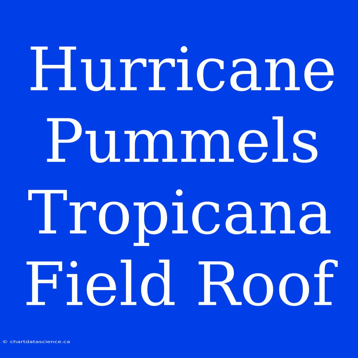 Hurricane Pummels Tropicana Field Roof