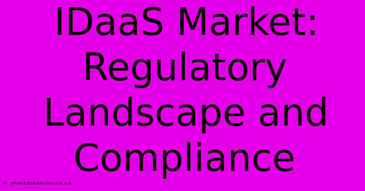 IDaaS Market: Regulatory Landscape And Compliance