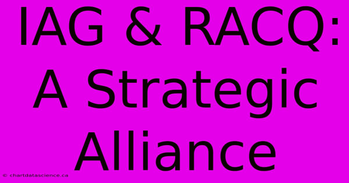 IAG & RACQ: A Strategic Alliance