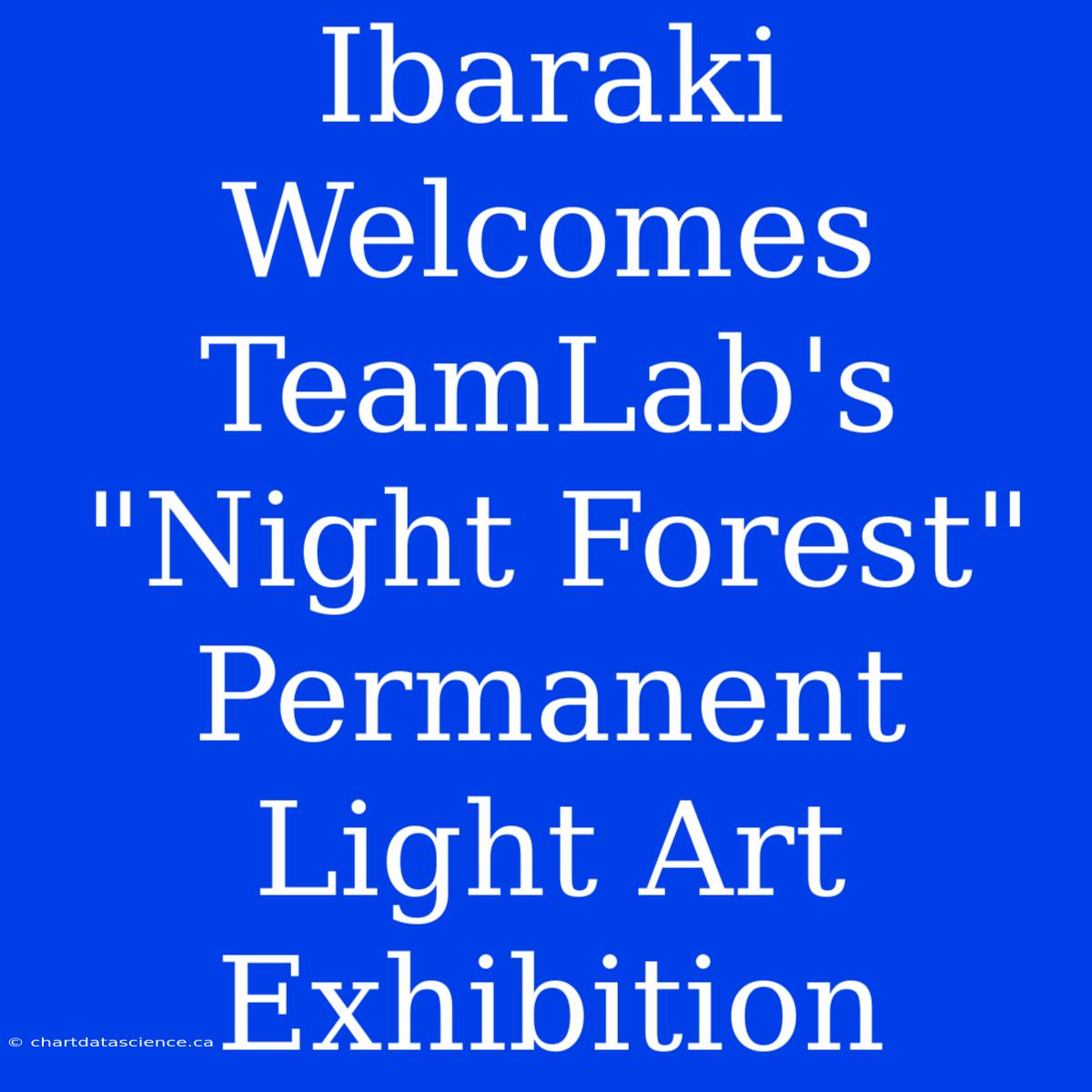 Ibaraki Welcomes TeamLab's 