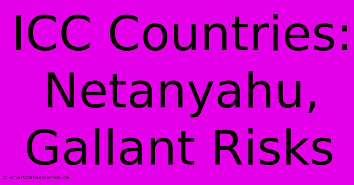 ICC Countries: Netanyahu, Gallant Risks