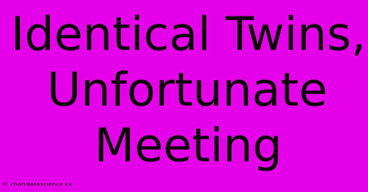 Identical Twins, Unfortunate Meeting