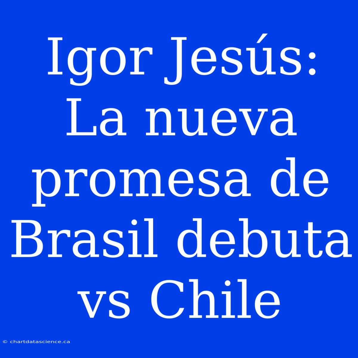 Igor Jesús: La Nueva Promesa De Brasil Debuta Vs Chile