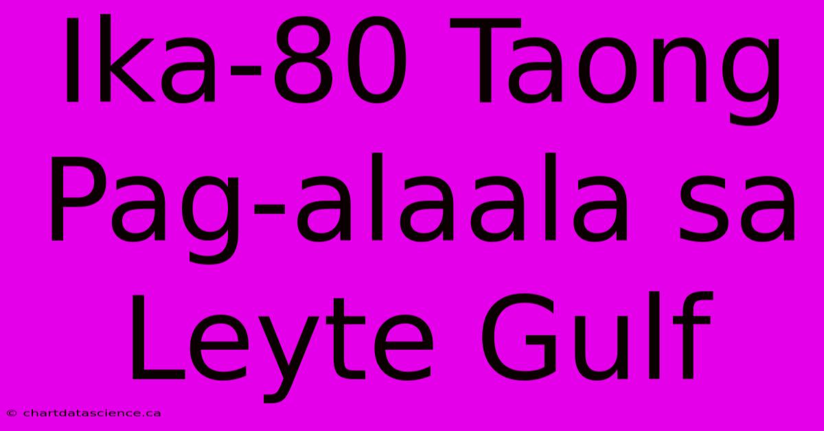 Ika-80 Taong Pag-alaala Sa Leyte Gulf