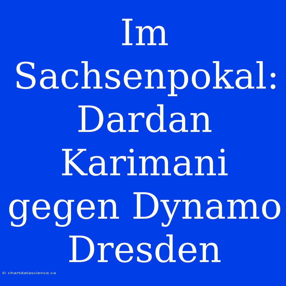 Im Sachsenpokal: Dardan Karimani Gegen Dynamo Dresden