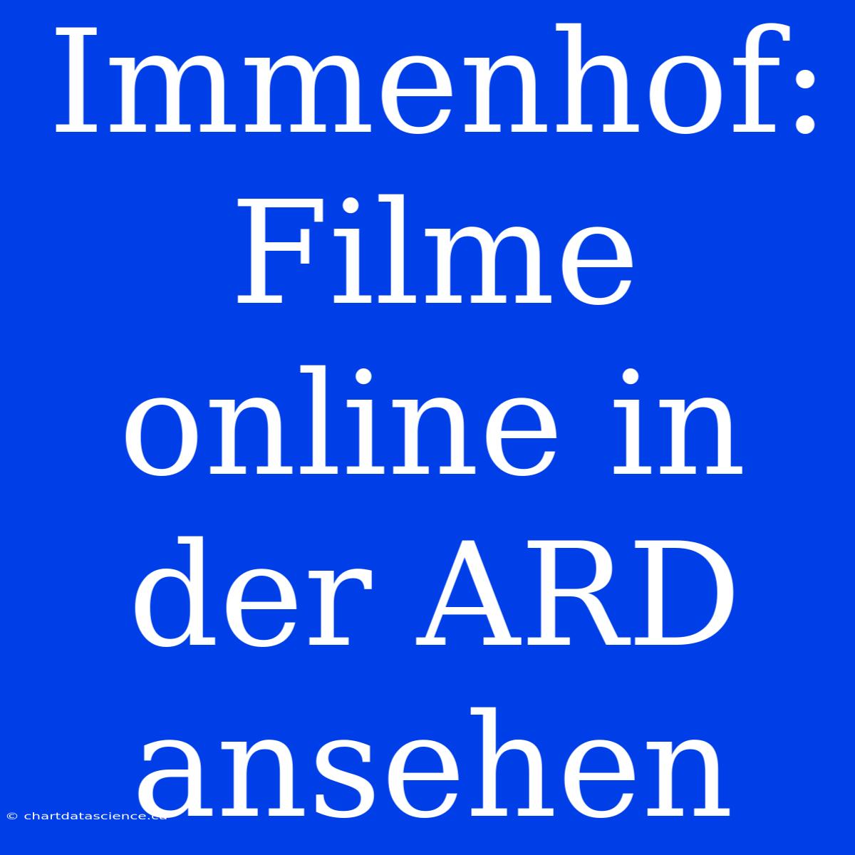 Immenhof: Filme Online In Der ARD Ansehen