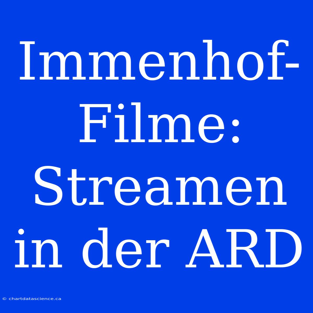 Immenhof-Filme: Streamen In Der ARD