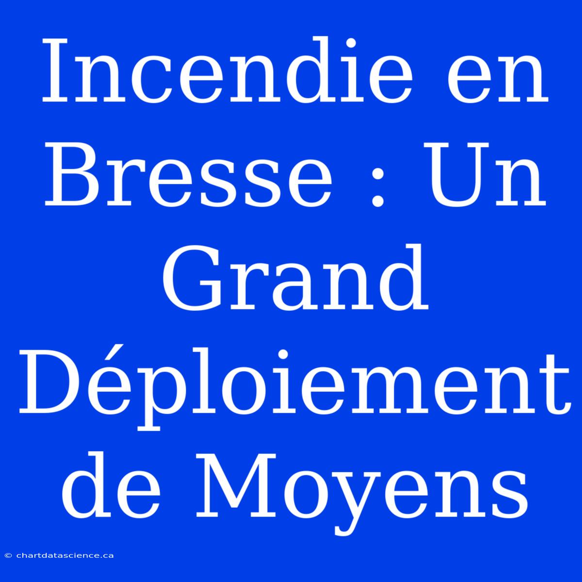 Incendie En Bresse : Un Grand Déploiement De Moyens