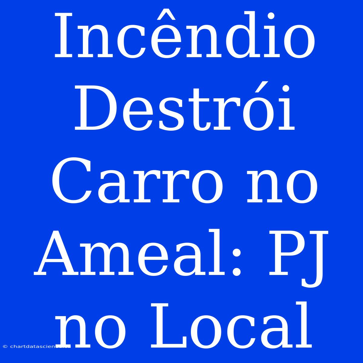 Incêndio Destrói Carro No Ameal: PJ No Local