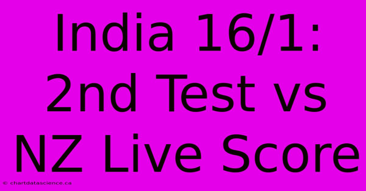 India 16/1: 2nd Test Vs NZ Live Score