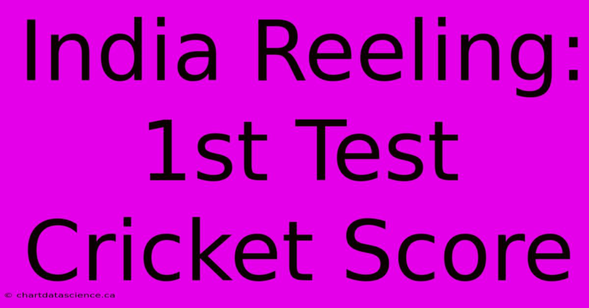 India Reeling: 1st Test Cricket Score