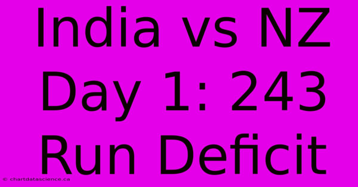 India Vs NZ Day 1: 243 Run Deficit