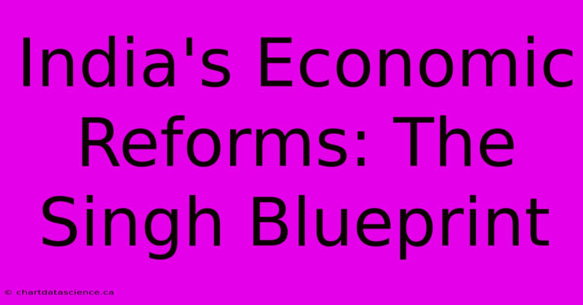 India's Economic Reforms: The Singh Blueprint