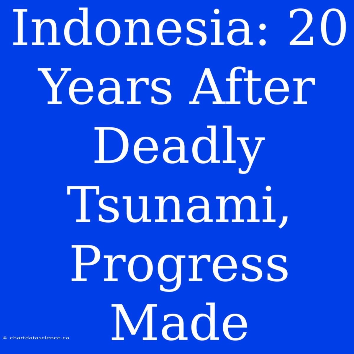 Indonesia: 20 Years After Deadly Tsunami, Progress Made