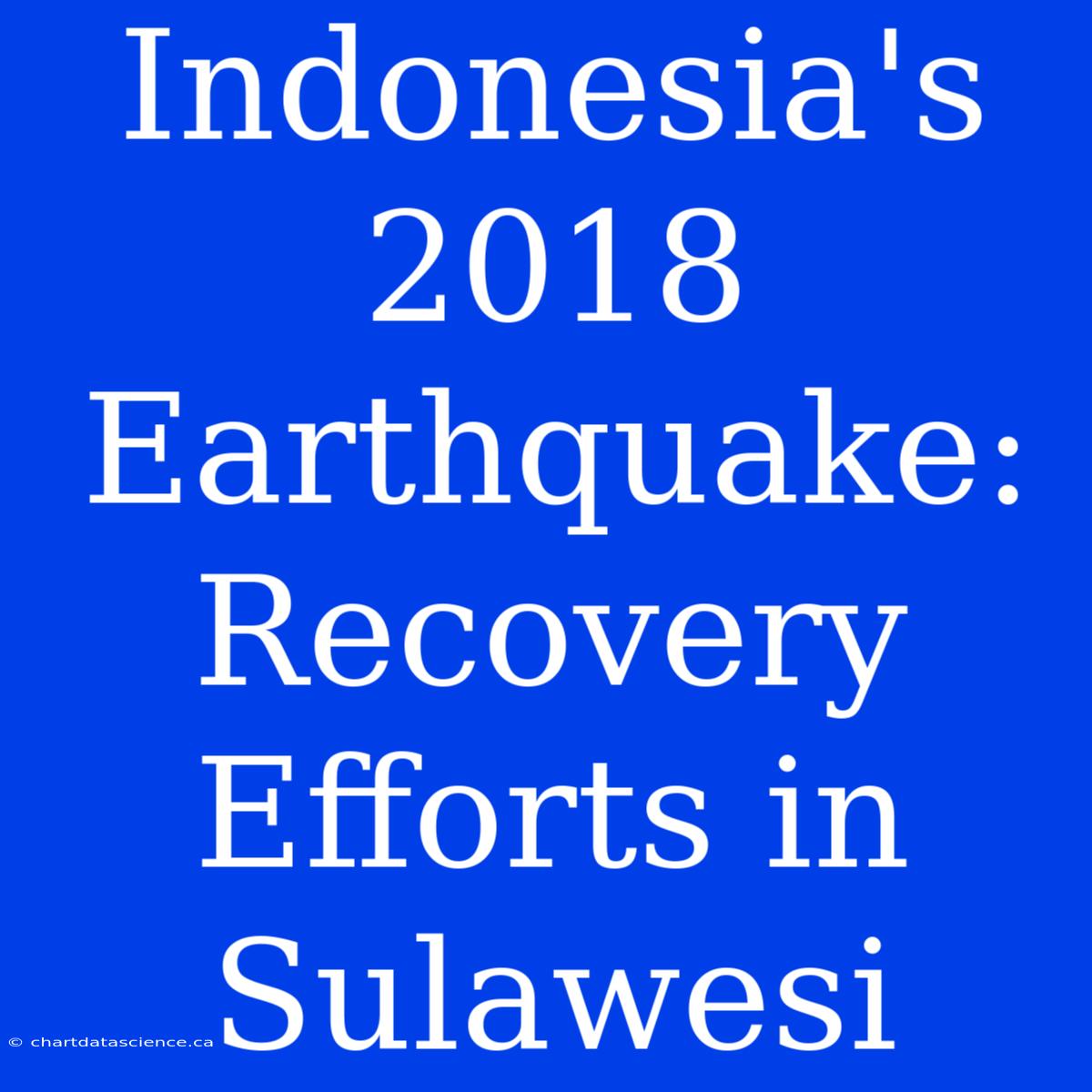 Indonesia's 2018 Earthquake: Recovery Efforts In Sulawesi