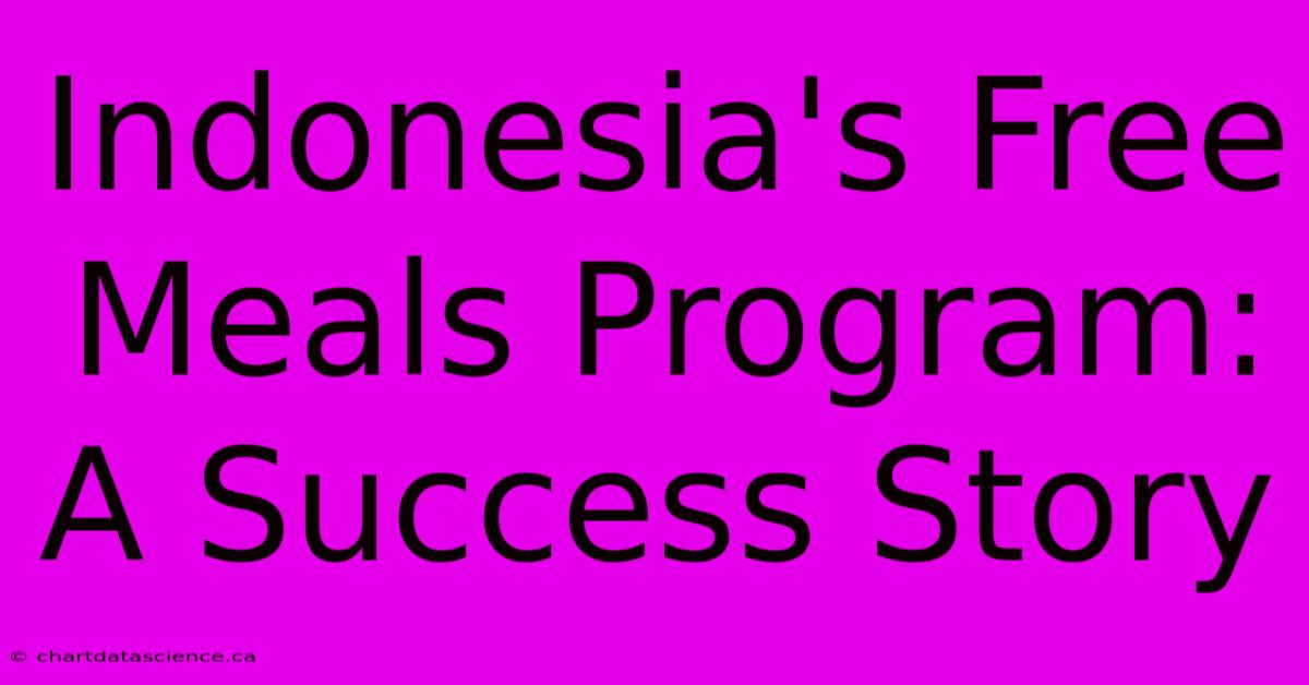 Indonesia's Free Meals Program: A Success Story