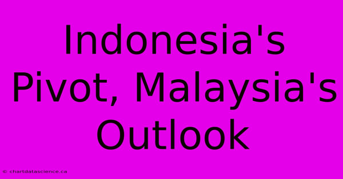 Indonesia's Pivot, Malaysia's Outlook